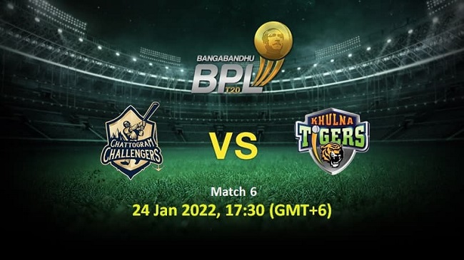 Chattogram Challengers vs Khulna Tigers 6th Match Prediction Dhaka