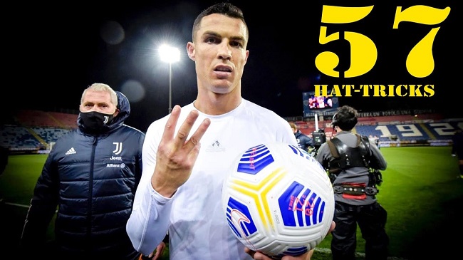 Cristiano Ronaldo hat-tricks breakdown
