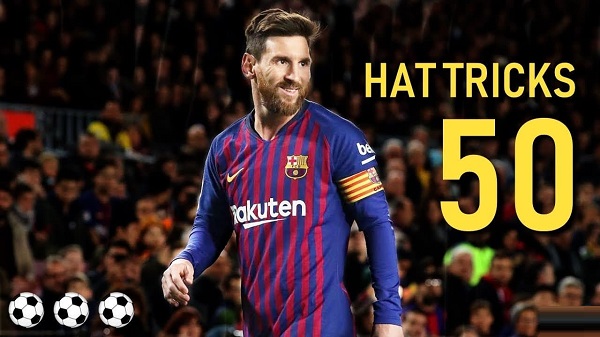 Breakdown of Lionel Messi's hat-tricks