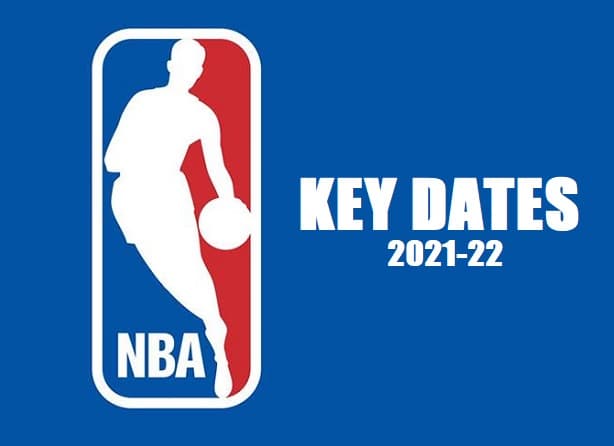 2021-22 NBA Schedule Key dates for the NBA season