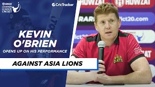 Legends League Cricket 2022 | World Giants vs Asia Lions | Kevin O'Brien's post-match conference