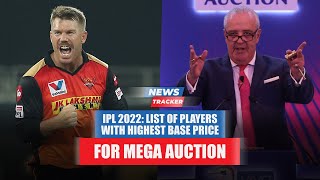 IPL 2022: List of players who have enrolled for the maximum base price for the mega auction