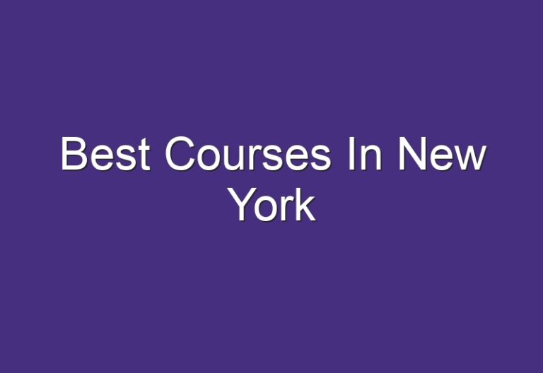 Best Courses In New York