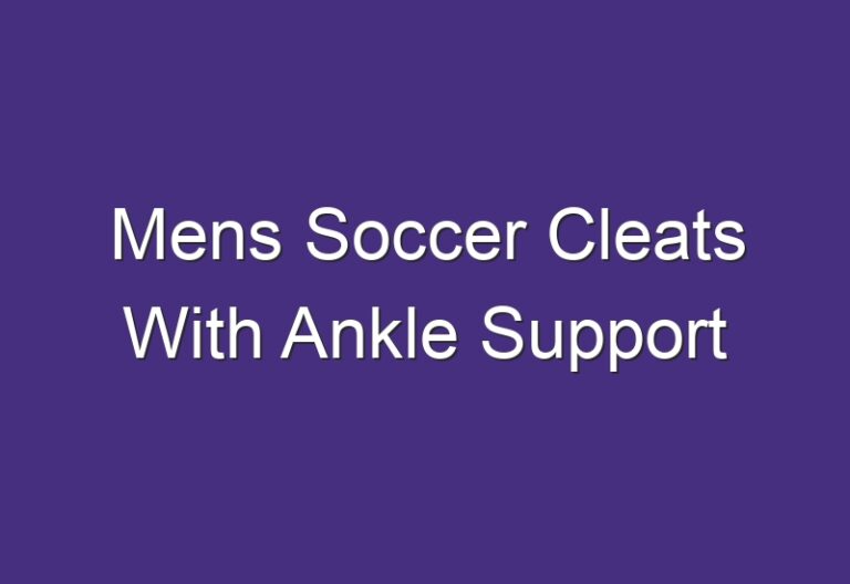 Mens Soccer Cleats With Ankle Support